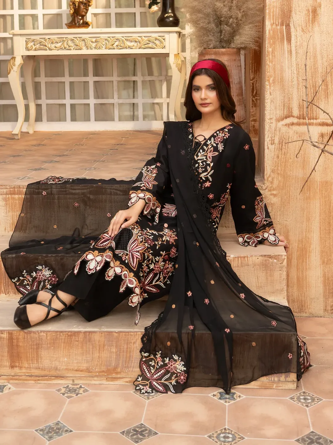 Wasl - U6A Embroidered Lawn Suit - 3 Pcs Set for Women