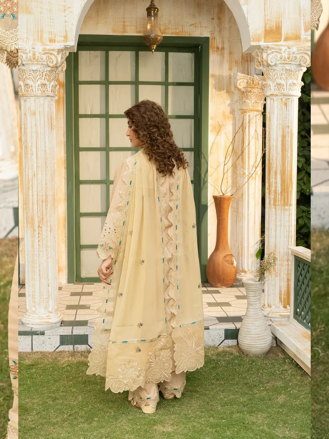 Rukh - U2B Lawn Embroidered Women's Stitched Suit - 4 Pcs Set