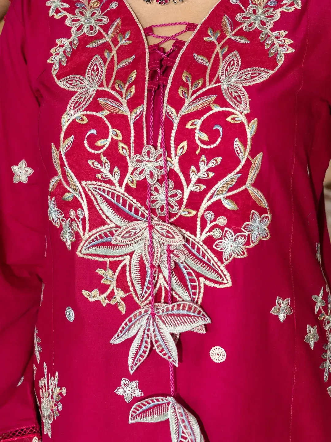 Wasl - U6B Stylish Women's Stitched Embroidered Lawn Suit - 3 Pcs Set