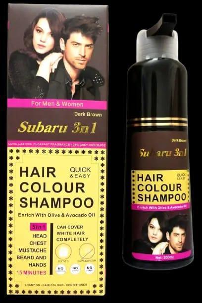 3 in 1 Dark Brown Hair Color Shampoo 200ml