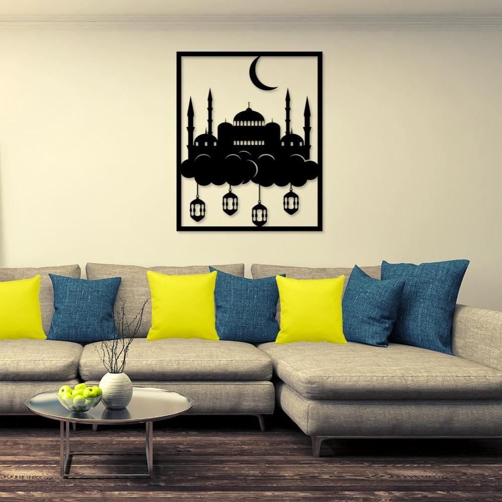 Islamic Mosque Wall Art Decor 14x24 Laminated Sheet