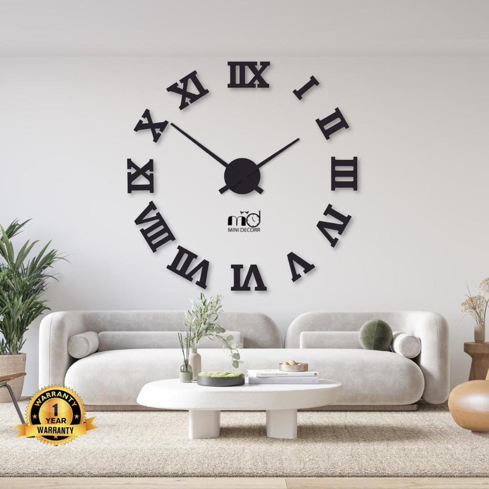 Beautiful Roman Digit Wood Wall Clock