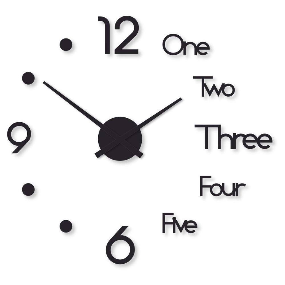 Modern Wall Clock 24x24 Inch Laminated Wood Design