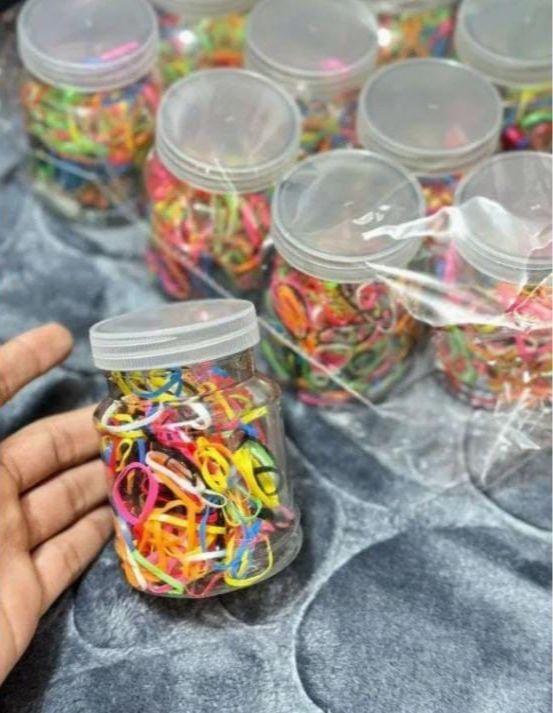 Hair Rubber Jar For Girls