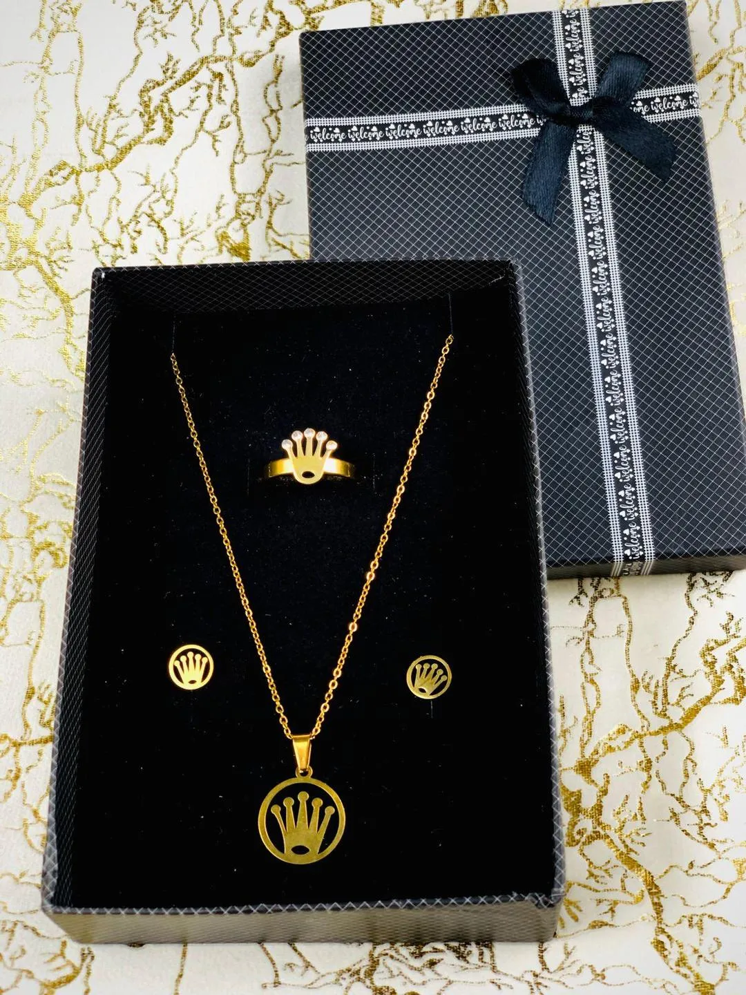 Gold Plated Necklace Set