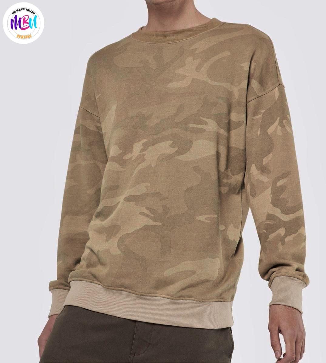Men's Printed Terry Full Sleeve Sweatshirt - 1 Pc