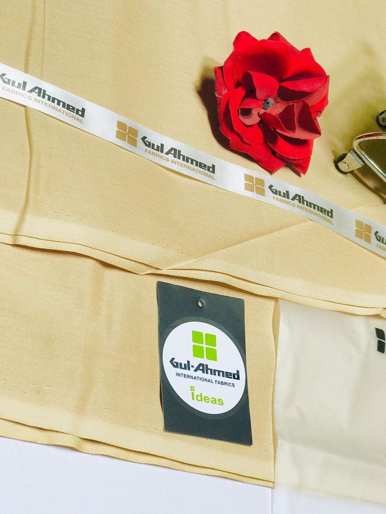 Men’s Unstitched Cotton Plain Suit