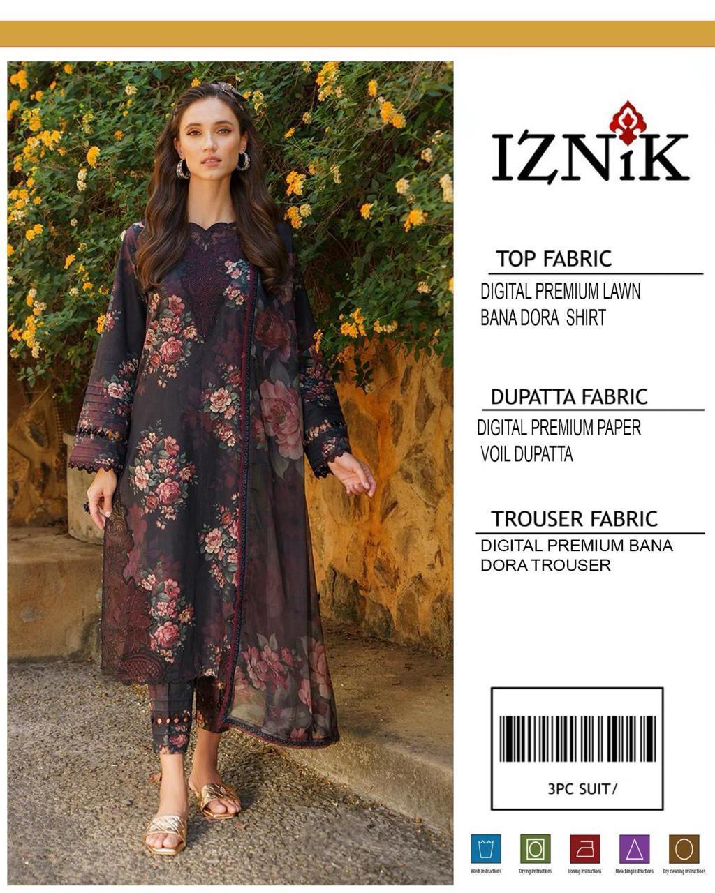 3 Pcs Women's Unstitched Printed Suit