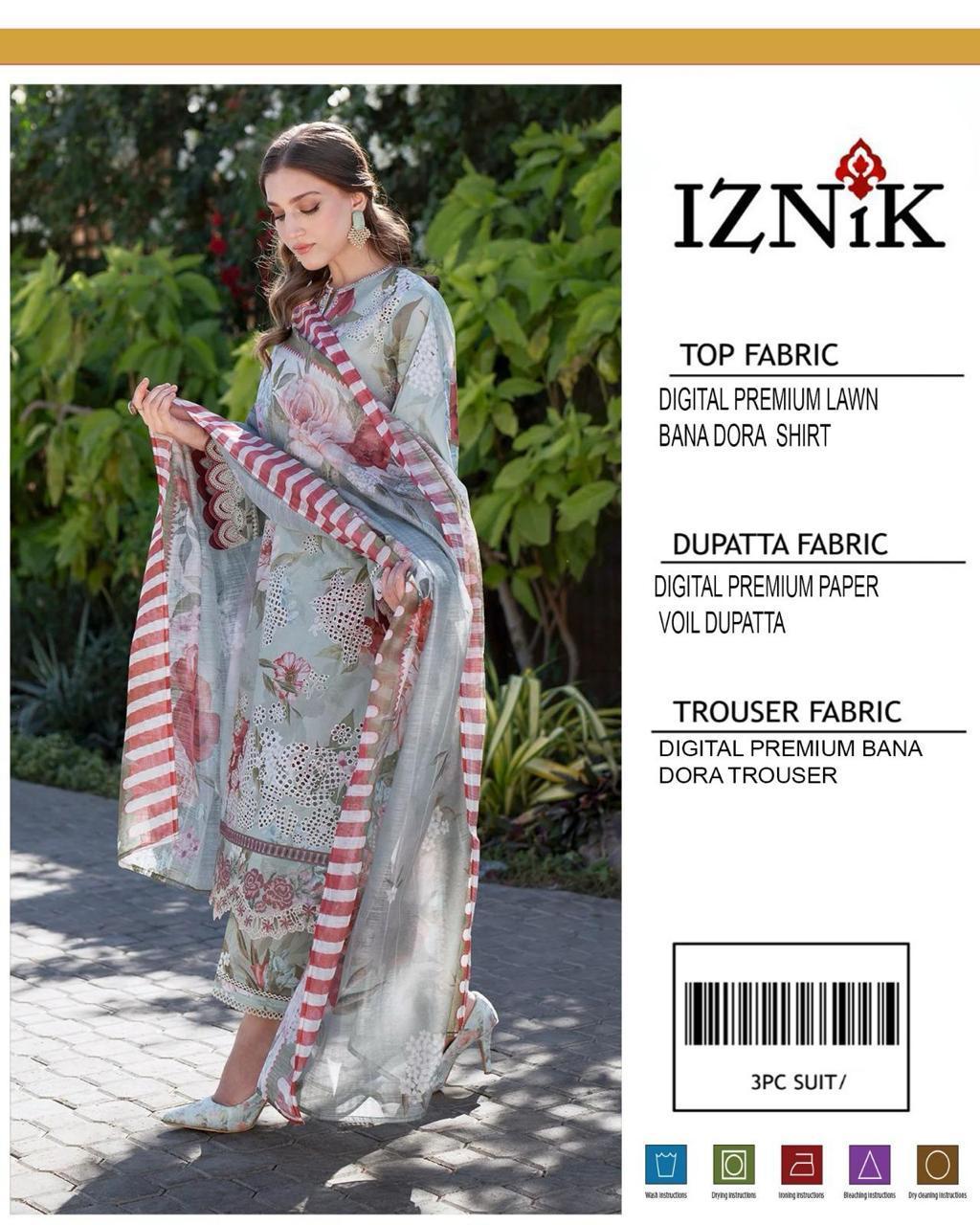 3 Pcs Women's Unstitched Printed Suit