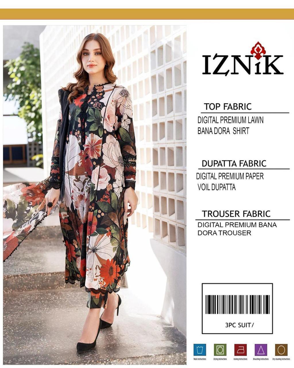 3 Pcs Women's Unstitched Printed Suit