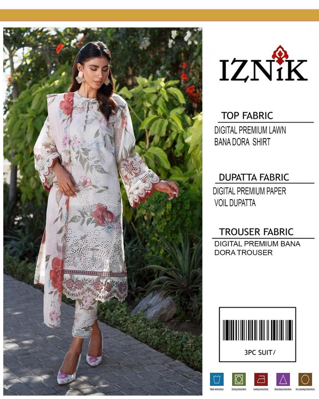 3 Pcs Women's Unstitched Printed Suit