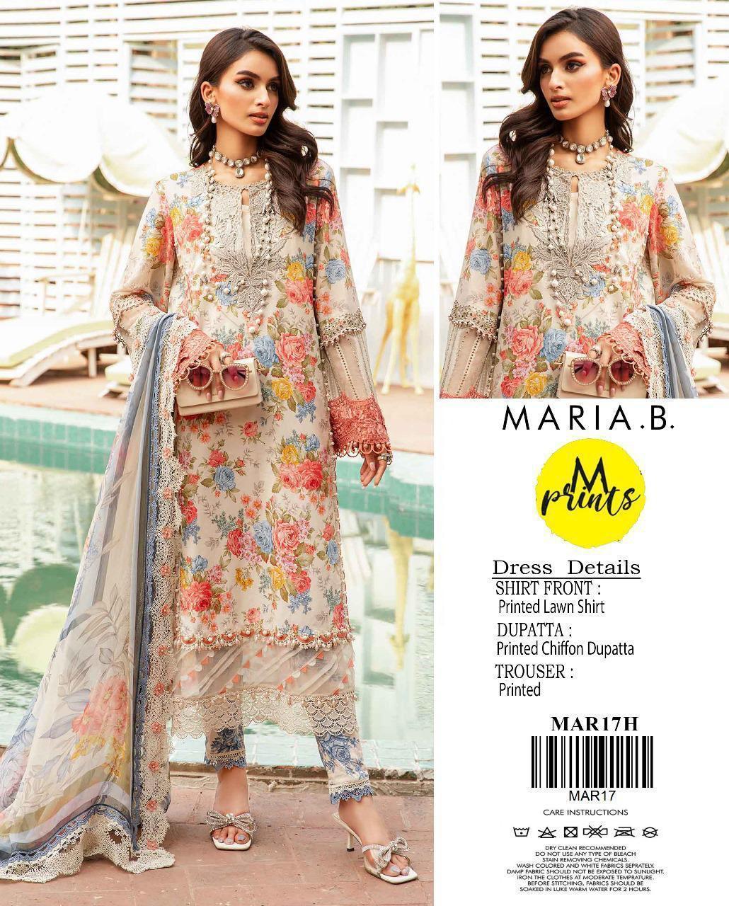 3 Pcs Women's Unstitched Printed Suit