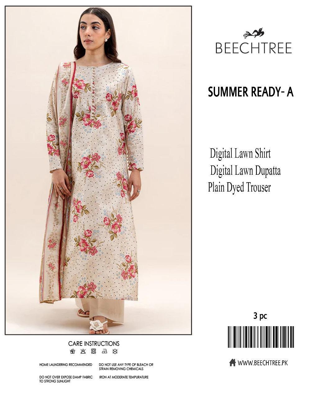 3 Pcs Women's Unstitched Printed Suit