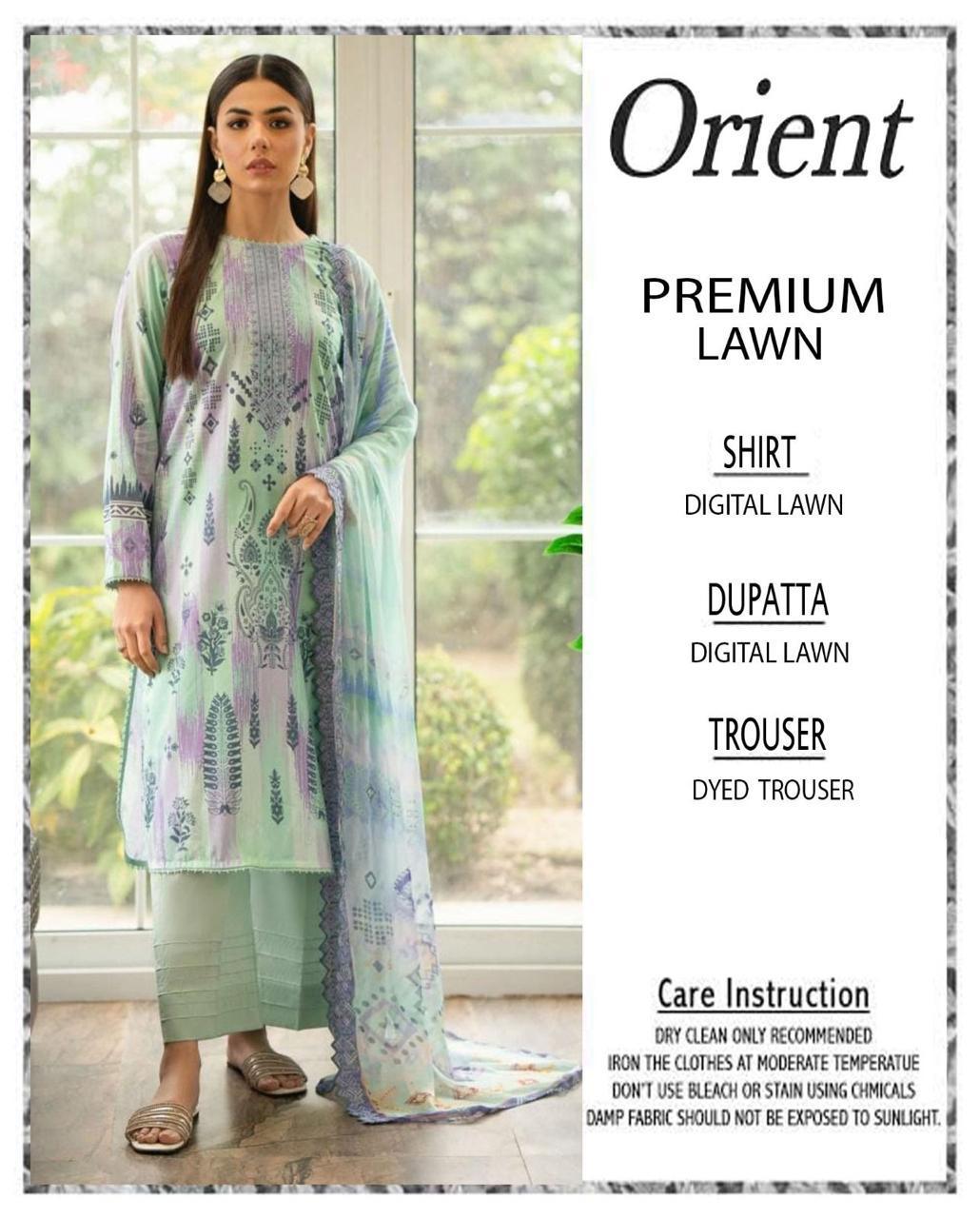 3 Pcs Women's Unstitched Printed Suit