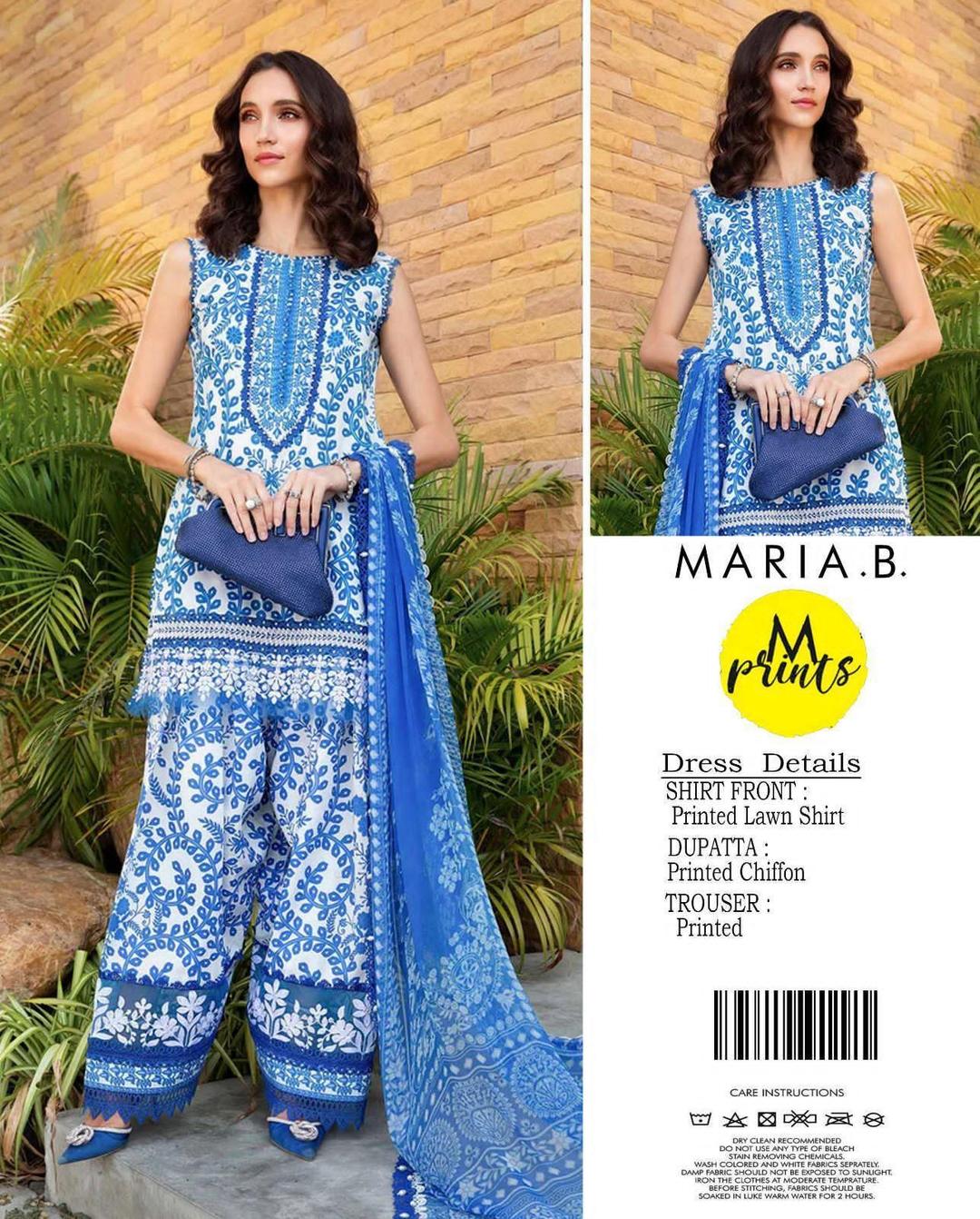 3 Pcs Women's Unstitched Printed Suit