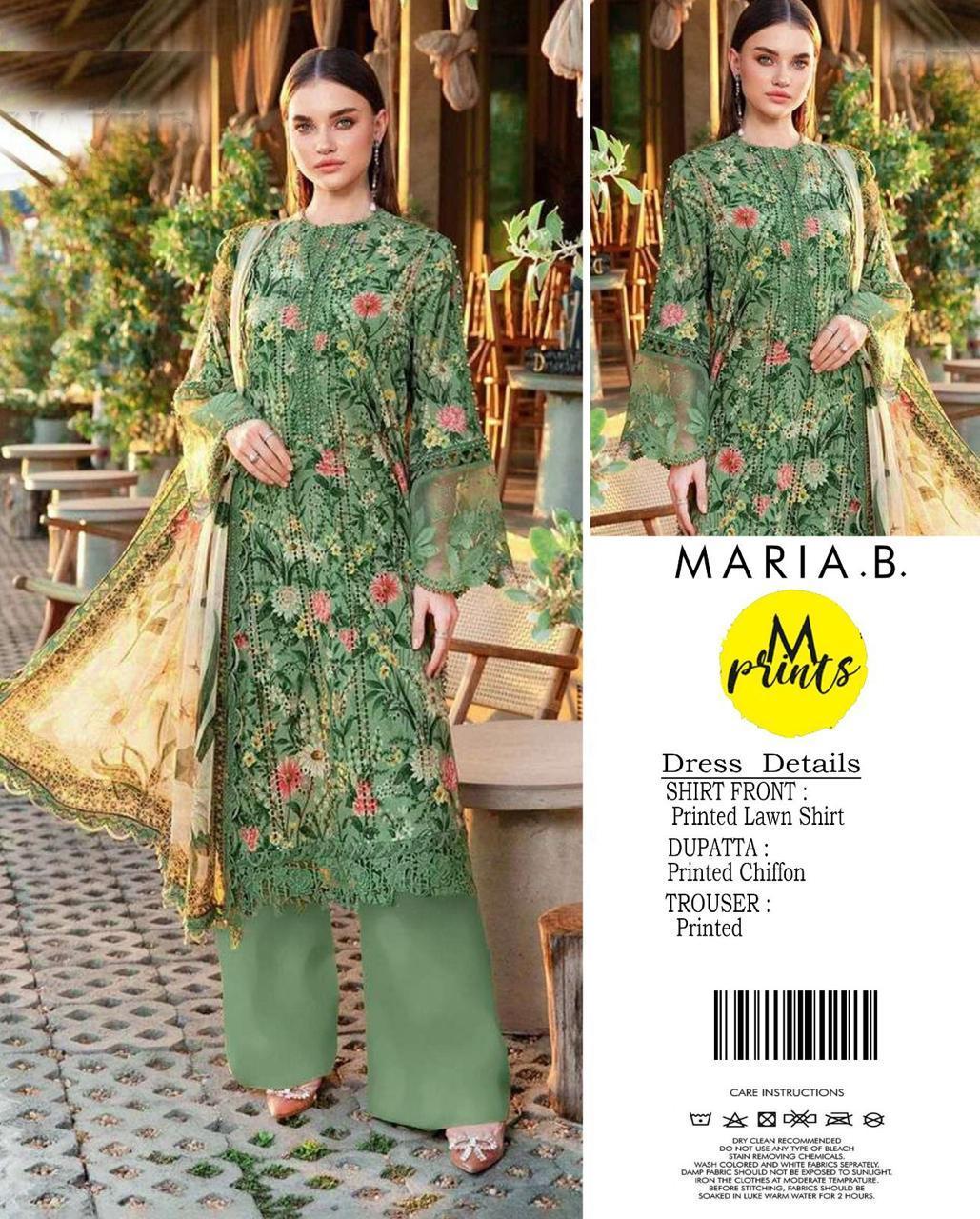 3 Pcs Women's Unstitched Printed Suit