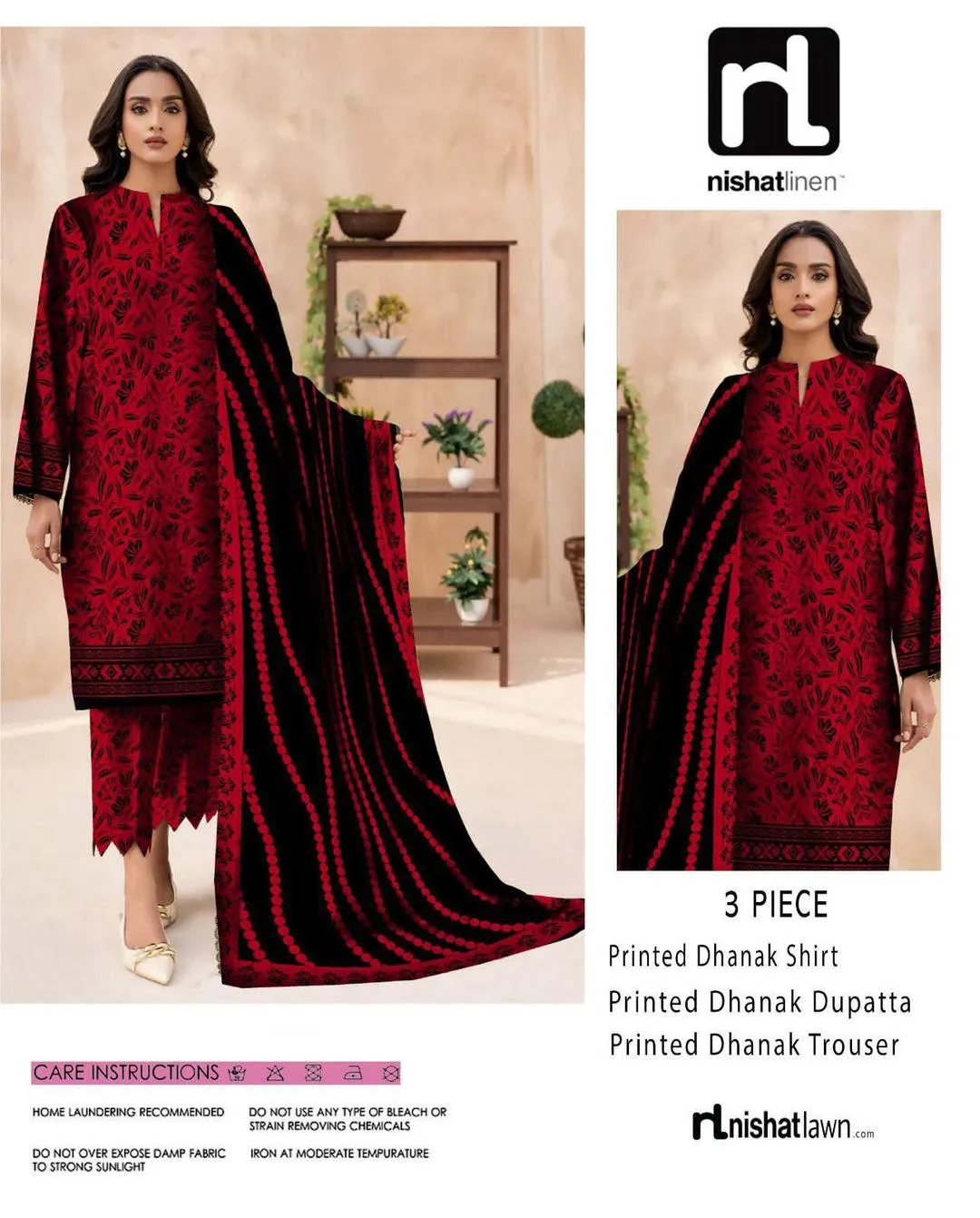 3 Pcs Women's Unstitched Printed Suit