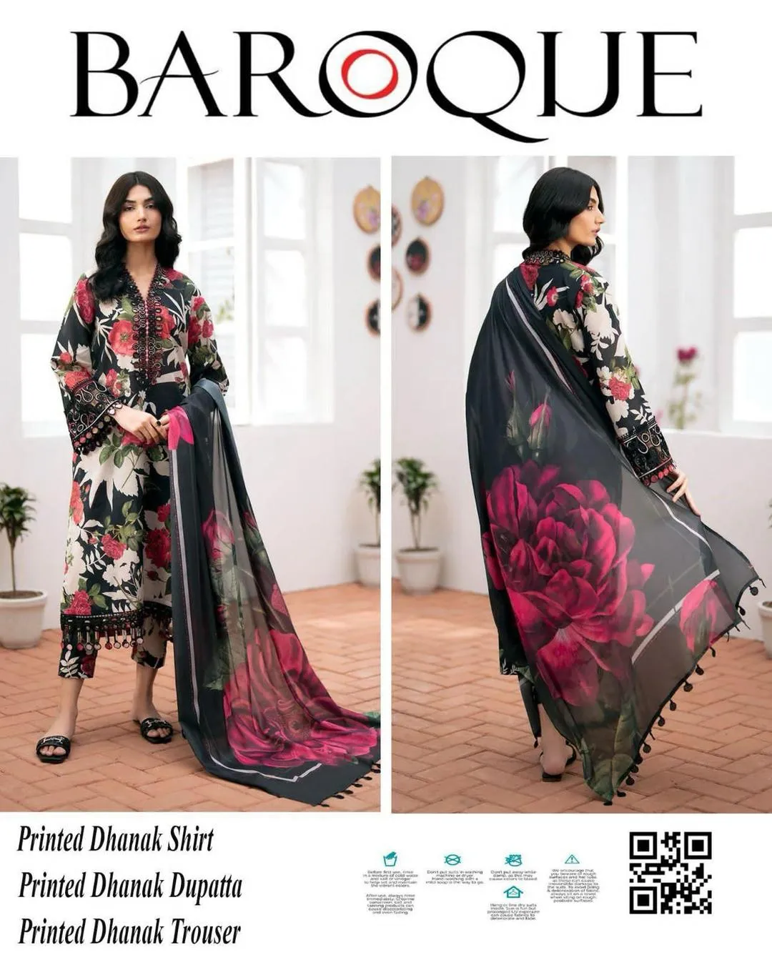 3 Pcs Women's Unstitched Printed Suit