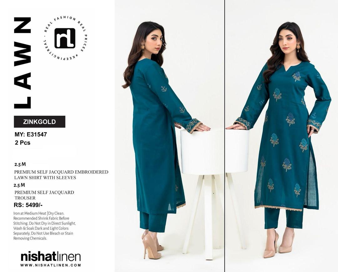 2 Pcs Women's Unstitched Embroidered Suit