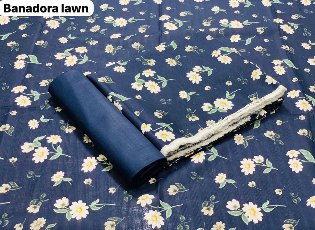 2 Pcs Women's Unstitched Digital Print Suit