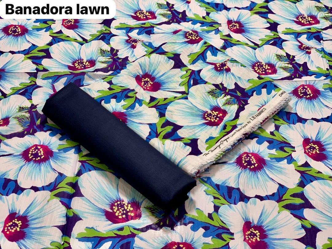 2 Pcs Women's Unstitched Digital Print Suit