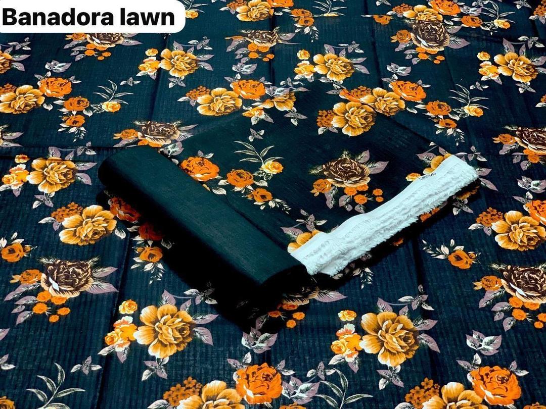 2 Pcs Women's Unstitched Digital Print Suit