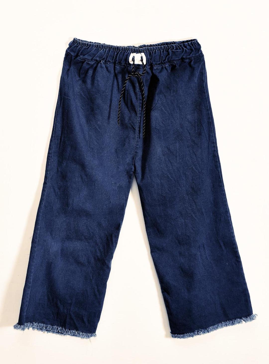 Stylish Blue Denim Jeans - 1 Pc - Plain Design for Trendy Casual Wear