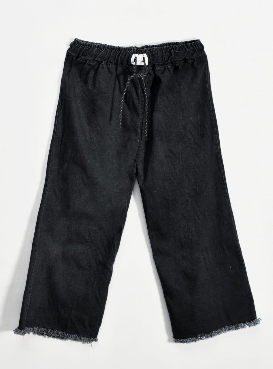 Stylish Black Denim Jeans - 1 Pc, Plain Design for All Occasions