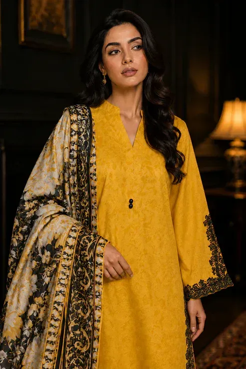 Sitara 3 Pcs Stitched Women's Embroidered Lawn Suit