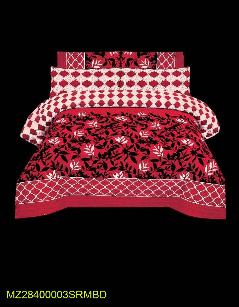 3 Pcs Cotton And Polyester Bedsheet