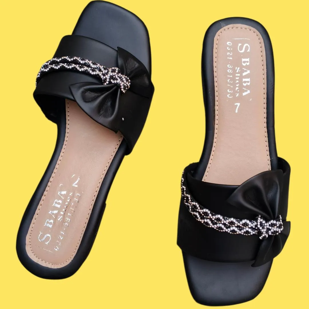 Women's Synthetic Leather Fancy Flip Flop