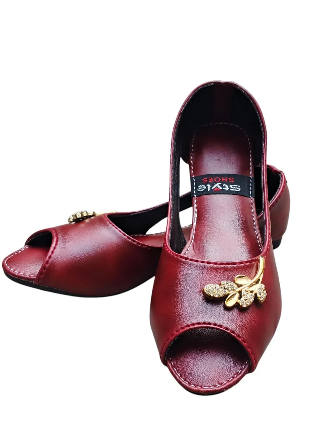 Women's Synthetic Leather Semi-Formal Sandals