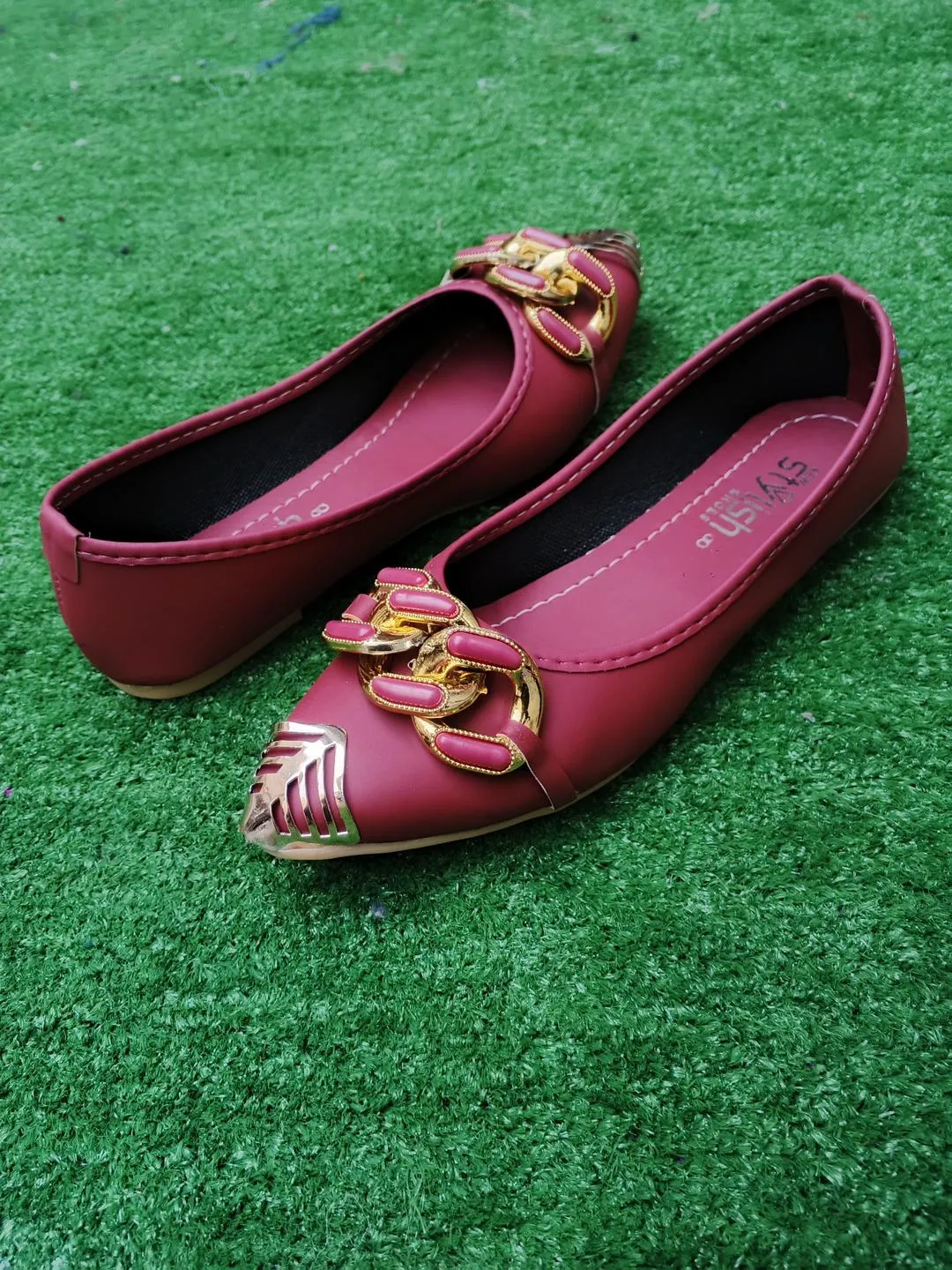 Women's Synthetic Leather Fancy footwear 