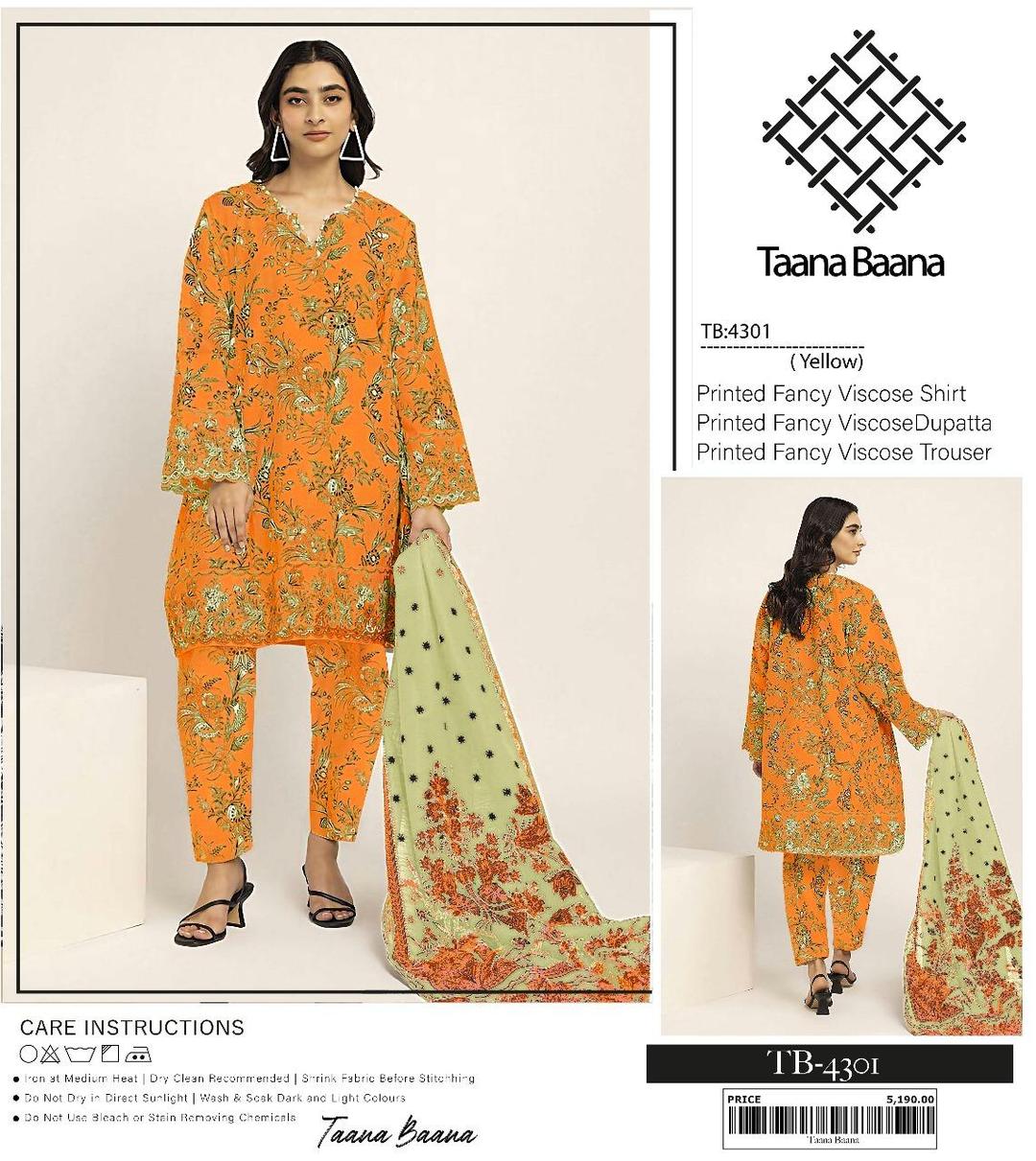 3 Pcs Women's Unstitched Viscose Printed Suit