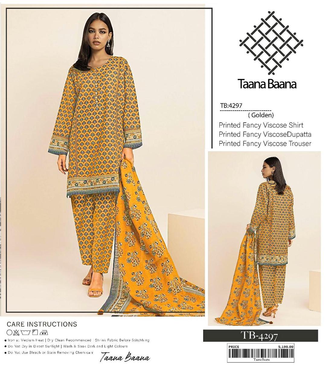 3 Pcs Women's Unstitched Viscose Printed Suit