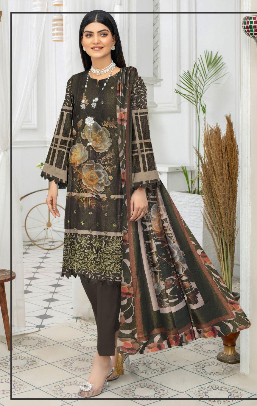 Chic Green Suit with Embroidered Shirt - 3 Pcs Ensemble