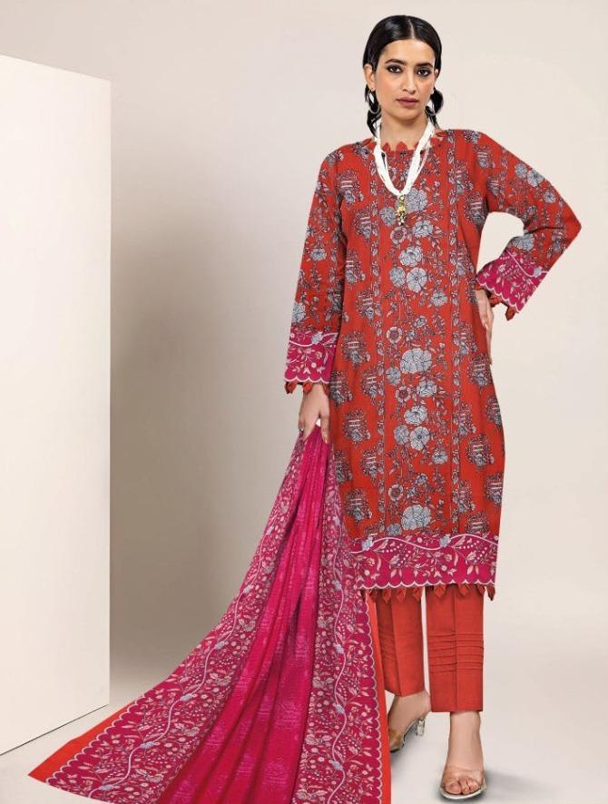 3 Pcs Women's Unstitched Viscose Printed Suit
