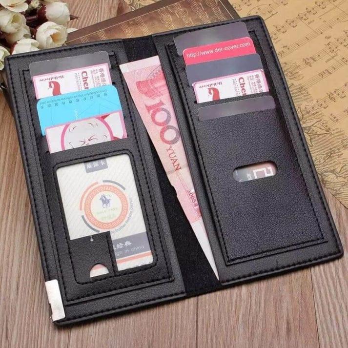 Men's Vintage Long Folder Leather Wallet