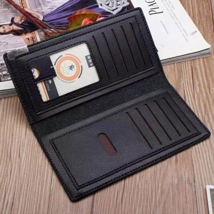 Men's Vintage Long Folder Leather Wallet