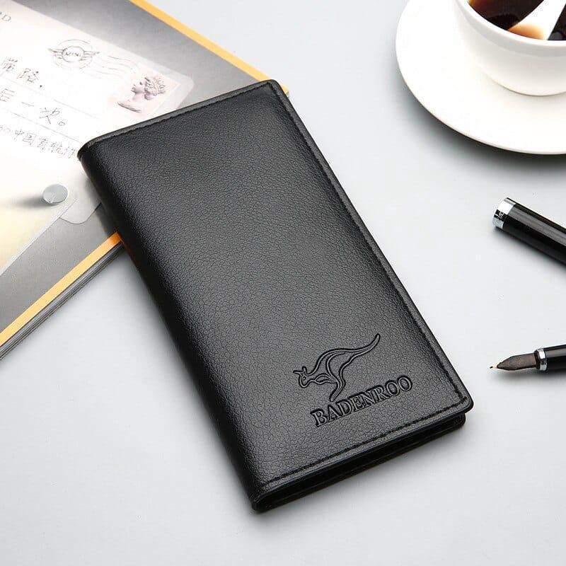 Men's Vintage Long Folder Leather Wallet