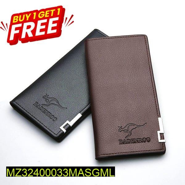 Unisex Vintage Long Fold  Leather Wallet