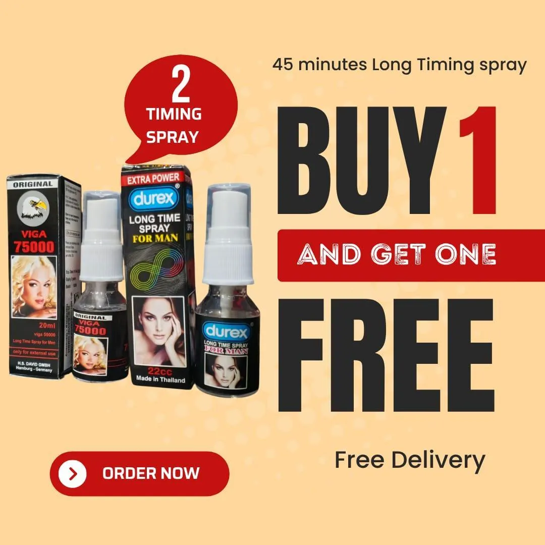 Viga 75000 Delay Spray With Free durex Spray  For Men 45ml