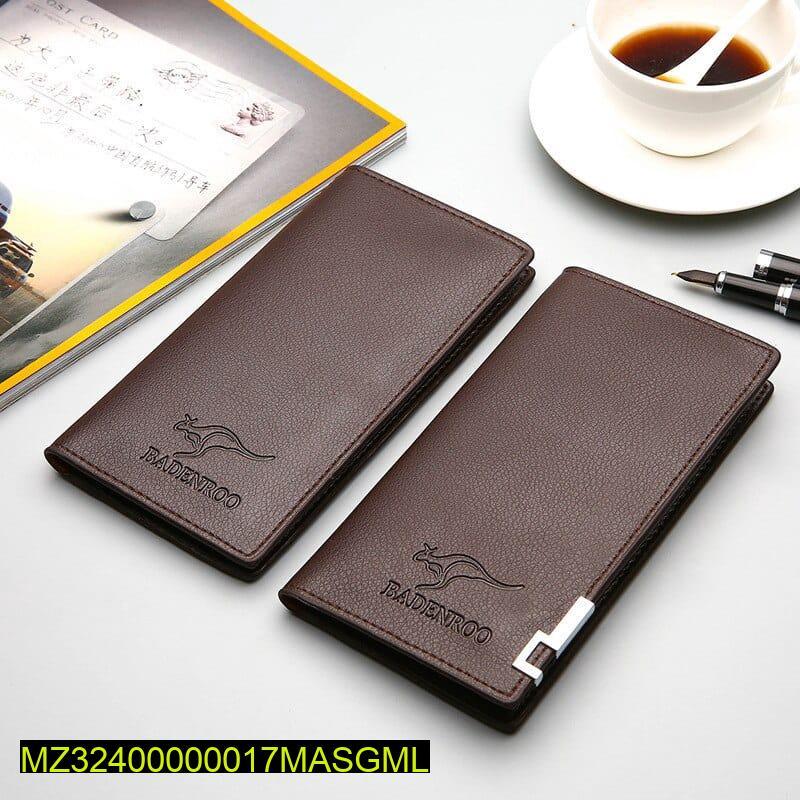 1 Pc Synthetic Leather Long Wallet
