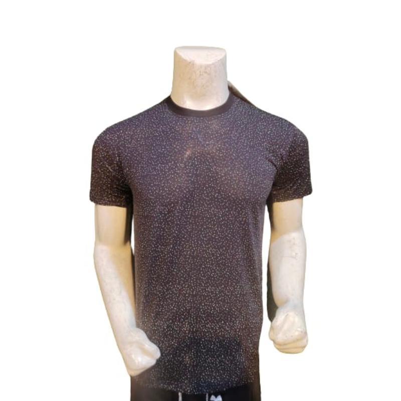 1 Pc Men's Lycra Jersey Printed T-Shirt