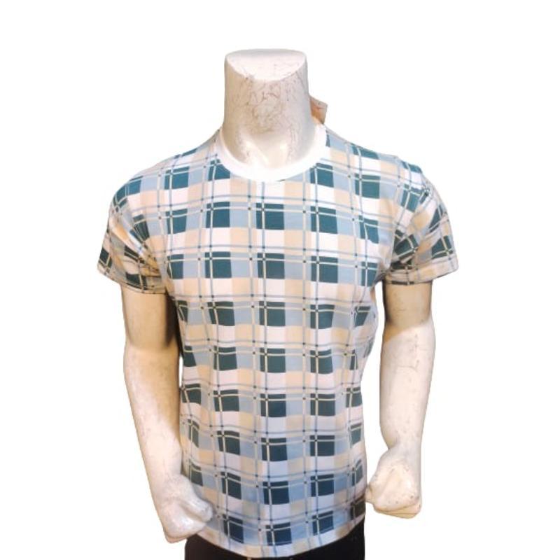 1 Pc Men's Lycra Jersey Printed T-Shirt