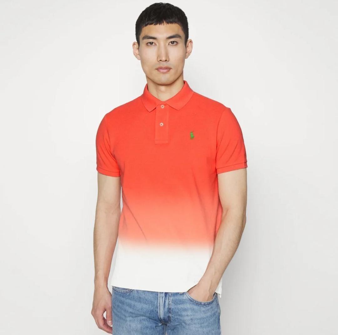 Men's Cotton Polo Shirt - Plain Design - 1 Pc in Vibrant Orange