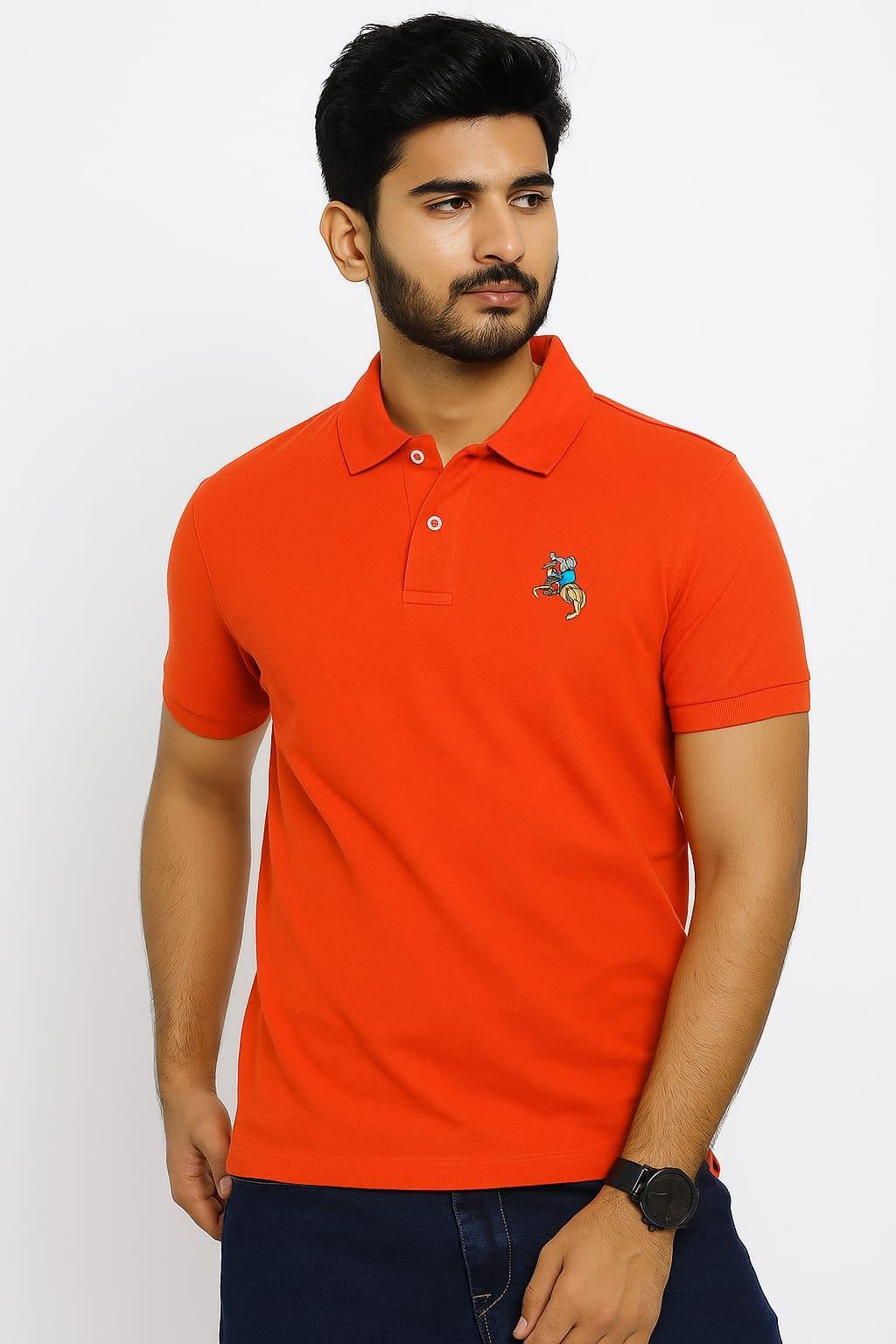 1 Pc Men's Cotton Plain Polo Shirt