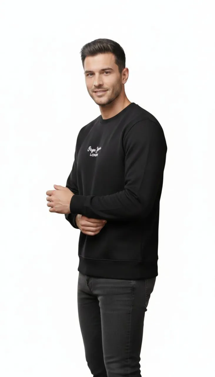 1 Pc Men's Fleece Embroidered Sweatshirt
