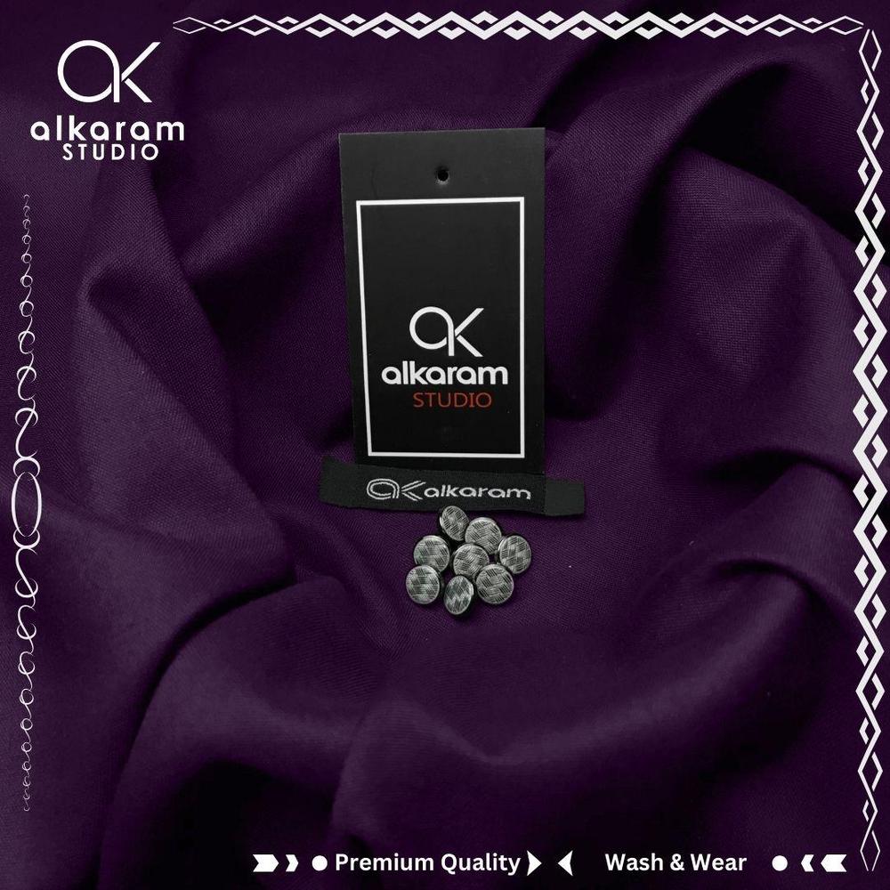 Men's Unstitched Wash And Wear Plain Suit