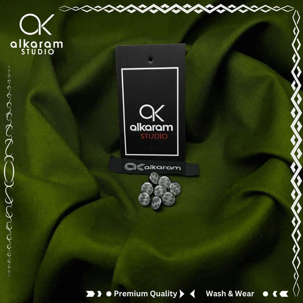 Men's Unstitched Wash And Wear Plain Suit